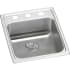 Elkay Lustertone ADA Collection LRAD172065PDOS4 - Lustertone Classic Stainless Steel 17" x 20" x 6-1/2", Single Bowl Drop-in ADA Sink with Perfect Drain
