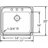 Elkay Lustertone Collection LRADQ1720551 - Product Drawing