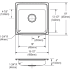 Elkay CuVerro LRAD1919401CU - Dimensions
