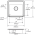 Elkay CuVerro LRAD1919501CU - Dimensions