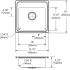 Elkay CuVerro LRAD1919551CU - Dimensions