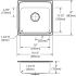 Elkay CuVerro LRAD1919601CU - Dimensions