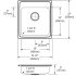 Elkay CuVerro LRAD2022501CU - Dimensions