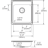 Elkay CuVerro LRAD2022551CU - Antimicrobial Copper Single Bowl Drop-In Sink Dimensions