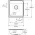 Elkay CuVerro LRAD2022651CU - Dimensions