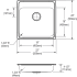 Elkay CuVerro LRAD2222451CU - Antimicrobial Copper Single Bowl Drop-In Sink Dimensions