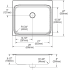Elkay Lustertone ADA Collection LRAD252265PD5 - Dimensions