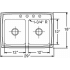 Elkay Lustertone Collection LRADQ2918651 - Product Drawing