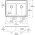 Elkay Lustertone Collection LRAD292265PD4 - Dimensions