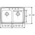 Elkay Lustertone Collection LRAD3321405 - Product Drawing