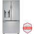 LG LRFXC2416S - 36 Inch Counter Depth Smart 3-Door French Door Refrigerator with 23.5 Cu. Ft. Capacity