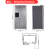 LG LS27T3230S - 36 Inch Freestanding Side-by-Side Smart Refrigerator