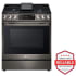 LG LSGL6335D - 30 Inch Smart Instaview™ Slide-in Gas Range with 5 Sealed Burners