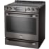 LG Studio LSSE3029BD - Black Stainless Steel Side View