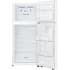 LG LT18S2100W - 28 Inch Freestanding Top Freezer Refrigerator Interior