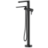 Rohl Nibi™ TNB39BK - Nibi™ Thermostatic Single Hole Floor Mount Tub Filler Trim with Hand Shower in Black