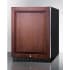 Summit AL55IF - 24 Inch Built-In Undercounter Refrigerator Fully Finished Black Cabinet