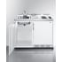 Summit C48ELPUMPMB - 48 Inch Mobile All-In-One Kitchenette Open