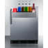 Summit FF7BKBISSTBADASR - 24 Inch Built-In All-Refrigerator Speed Rail