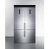 Summit FFBF181ES2KIT48 - 48 Inch Counter Depth Wide Bottom Freezer Refrigerator Set
