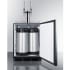 Summit Commercial Series SBC58BLBIADANCFTWIN - Summit 24 Inch Commercial Built-In Cold Brew Coffee Dispenser Open View