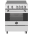 Bertazzoni Master Series MAS244IFEMXB - 24 Inch Freestanding Induction Range in Front View