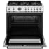 Bertazzoni Professional Series PRO366BCFGMBIT - 36 Inch Freestanding Gas Range in Open View