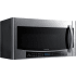 Samsung MC17J8000CS - 1.7 cu. ft. capacity over-the-range microwave - 3/4 View