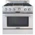 Capital Classic Chef MCOR362B2N - 36-Inch Classic Chef Gas Range in Stainless Steel with 4 Open Burners &amp; Grill