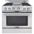 Capital Classic Chef MCOR362G2N - 36-Inch Classic Chef Gas Range in Stainless Steel with 4 Open Burners &amp; Griddle