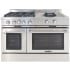 Capital Classic Chef MCR484CWN - 48-Inch Classic Chef Gas Range in Stainless Steel with 4 Sealed Burners &amp; 24-Inch Open Power Wok