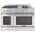 Capital Classic Chef MCR484WL - 48-Inch Classic Chef Gas Range in Stainless Steel with 4 Sealed Burners &amp; 24-Inch Sealed Power Wok