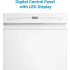 Midea MDF18A1AWW - 18 Inch Full Console Dishwasher Digital Control Panel with LED Display
