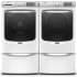Maytag MED8630HW - 27 Inch Electric Smart Dryer with 7.3 Cu. Ft. Capacity - Laundry Pair with Pedestal