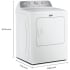Maytag MGD5605RW - 29 Inch Gas Top Load Dryer with 7.0 cu ft. Capacity