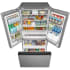 Midea MRF32I6BST - 36 Inch Freestanding French Door Smart Refrigerator