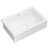 Rohl BL3121WH - 21 Inch Single Bowl Farmhouse Apron Front Fireclay Kitchen Sink with 3 1/2" Drain Connection