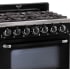 Unique Appliances Classic Retro UGP36CRB - 36 Inch Freestanding Retro Gas Range Zinc Cast Handles and Knobs