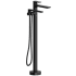 Rohl Fresk™ TFR39BK - Thermostatic Single Hole Floor Mount Tub Filler Trim in Black