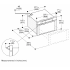 Gaggenau 400 Series MW420621 - 24 Inch Built-In Microwave Drawer in Dimensions Guide View
