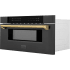 ZLINE Autograph Edition MWDZ30BSG - ZLINE Autograph Edition 1.2 cu. ft. Microwave Drawer Intuitive Control Panel