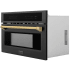 ZLINE Autograph Edition MWOZ30BSG - 1.6 cu. ft. Built-in Microwave Oven Black Stainless Steel with Polished Gold Accents