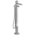 Rohl Kubik TUS39C - Kubik™ Single Hole Floor Mount Tub Filler Trim in Chrome