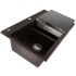 Nantucket Sinks Plymouth Collection PR3420PSBR - 34 Inch Top Mount Double Bowl Kitchen Sink with 8 3/4 Inch Bowl Depth