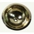 Nantucket Sinks Brightwork Home Collection ROB - 13 Inch Hand Hammered Brass Round Undermount Bar Room Sink with Drain Opening