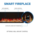 Napoleon NEFL62AB - 62 Inch Astound FlexMount Electric Fireplace - Remote Control