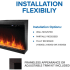 Napoleon NEFL62AB - 62 Inch Astound FlexMount Electric Fireplace - Features