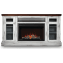 Napoleon Fireplace Mantel Series NEFP303820AW - Charlotte™ 68 Inch Electric Fireplace Mantel Package with 5,000 BTU Heating Output in Front View