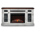 Napoleon Fireplace Mantel Series NEFP303820AW - Charlotte™ 68 Inch Electric Fireplace Mantel Package with 5,000 BTU Heating Output in Front View