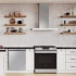 Samsung NKAE6000WS - Bespoke Smart Wall Mount Hood Extension Kit for 30" and 36" 6000 Series Wall Mount Hoods (Other Appliances Shown Are Sold Separately and Are for Illustration Purposes Only.)
